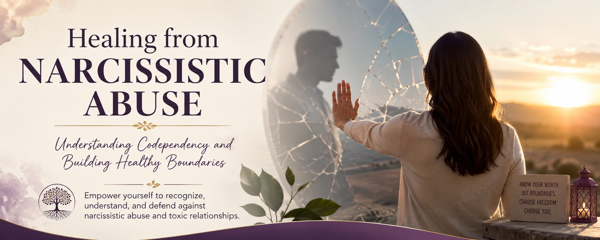 Healing from Narcissistic Abuse — Understanding Codependency and Building Healthy Boundaries. A GraceRoot Institute course that empowers you to recognize, understand, and defend against narcissistic abuse and toxic relationships. Know your worth. Set boundaries. Choose freedom. Choose you.